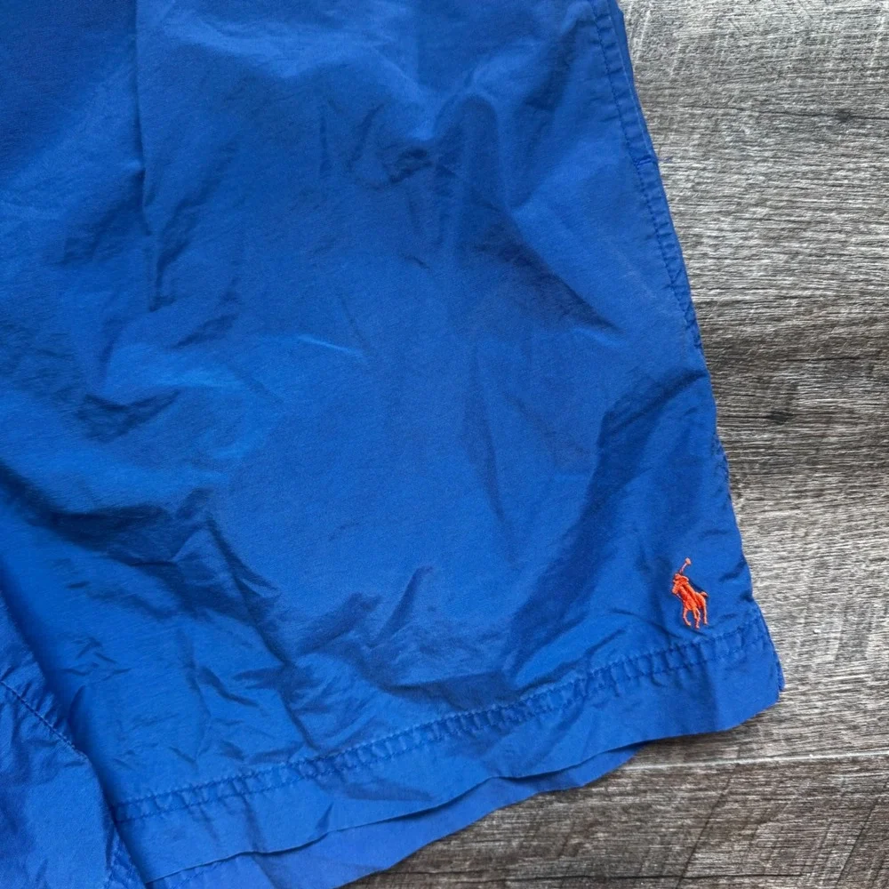 Polo Sport Ralph Lauren Swim Trunks Large Blue Embroidered Red Pony Logo